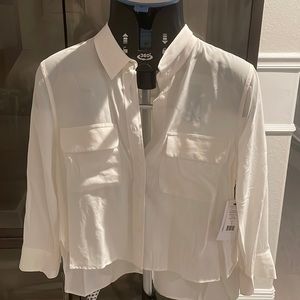 NWT Equipment blouse bright white small